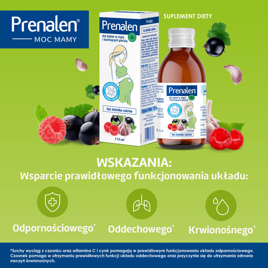 Prenalen sans sucres ajoutés, liquide, 115 ml SHORT DATE