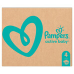 Pampers Active Baby, Windeln Größe 4, 9-14 kg, 180 PACKUNG DEFEKT Pampers Active Baby, Windeln Größe 4, 9-14 kg, 180 PACKUNG DEFEKT