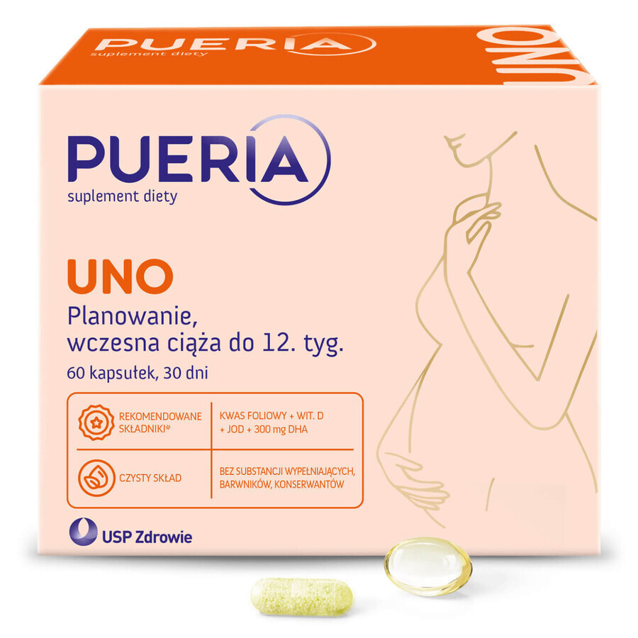 Pueria Uno, 60 capsule AMBALAJ DEFECTAT