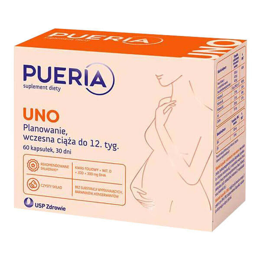 Pueria Uno, 60 capsule AMBALAJ DEFECTAT
