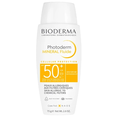 Bioderma Photoderm Mineral Fluide, protective mineral fluid, SPF 50+, 75 g Damaged packaging