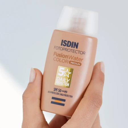 Isdin Fusion Water Color Photoprotective Sun Protection Cream für das Gesicht mit SPF 50 50 ml
