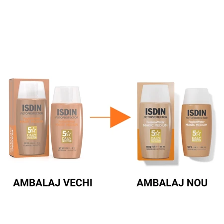 Isdin Fusion Water Color Photoprotective Sun Protection Cream für das Gesicht mit SPF 50 50 ml
