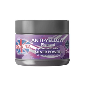 Ronney Silver Power Anti-Yellow Pigment, masker voor blond, gebleekt en grijs haar, 300 ml