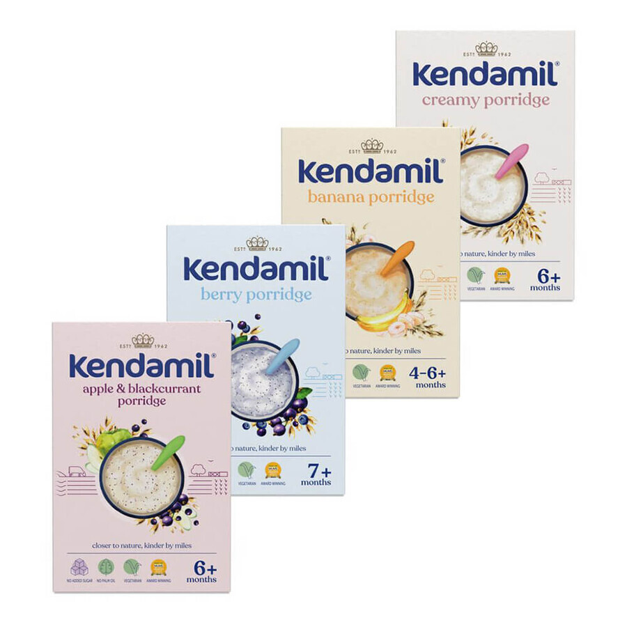 Comprar Kendamil Juego de papillas de leche, sabores variados, 4 x 150 g Kendamil Juego de papillas de leche, sabores variados, 4 x 150 g