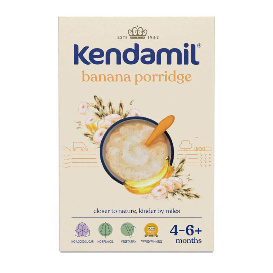 Shop Kendamil Reismüsli, Banane, Milch, nach 4 Monaten, 150 g Kendamil Reismüsli, Banane, Milch, nach 4 Monaten, 150 g
