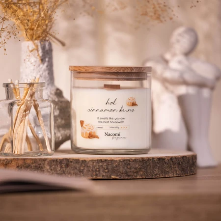 Nacomi Fragrances, bougie de soja, parfumée, Brioches à la cannelle, 450 g