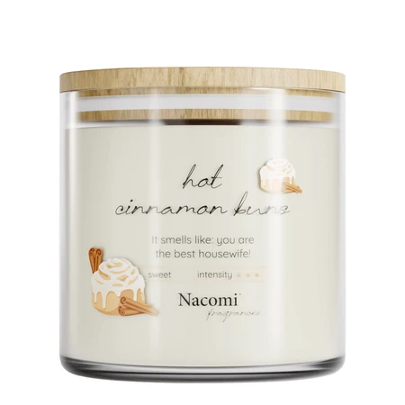 Nacomi Fragrances, bougie de soja, parfumée, Brioches à la cannelle, 450 g