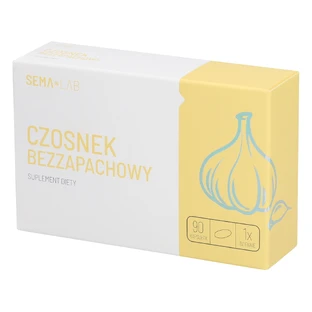 SEMA Lab Unparfümierter Knoblauch, 90 Kapseln