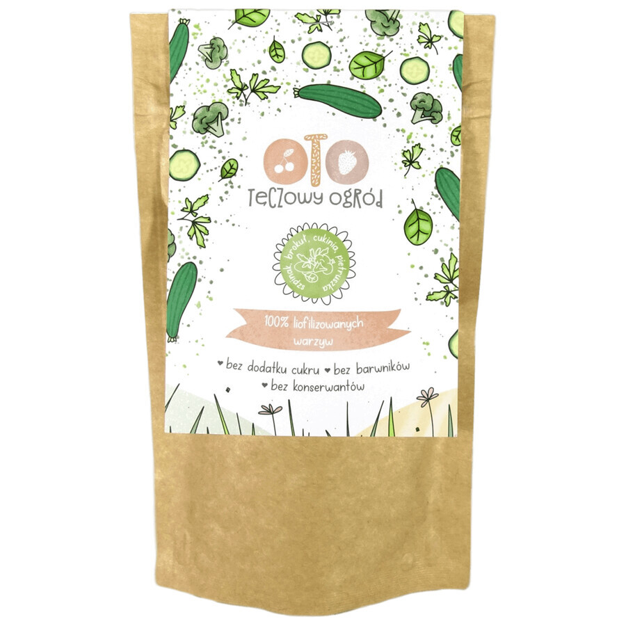 Boutique OtoLandia OTO Rainbow Garden Épinards, brocolis, courgettes, persil lyophilisés, poudre, 40 g OtoLandia OTO Rainbow Garden Épinards, brocolis, courgettes, persil lyophilisés, poudre, 40 g
