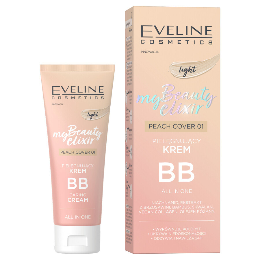 Acquista Eveline Cosmetics My Beauty Elixir, BB cream nutriente, copertura pesca no 01 light, 30 ml Eveline Cosmetics My Beauty Elixir, BB cream nutriente, copertura pesca no 01 light, 30 ml
