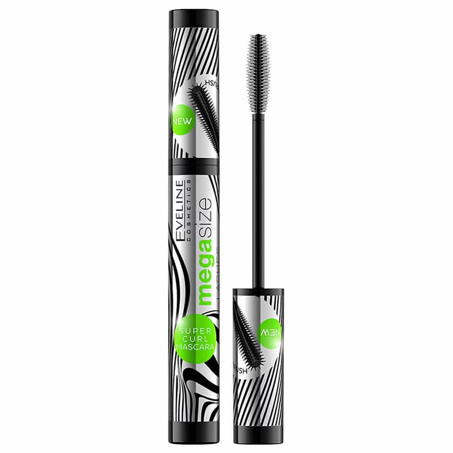 Comprar Eveline Cosmetics Mega Size Lashes, máscara para alargar y rizar, negro, 10 ml Eveline Cosmetics Mega Size Lashes, máscara para alargar y rizar, negro, 10 ml