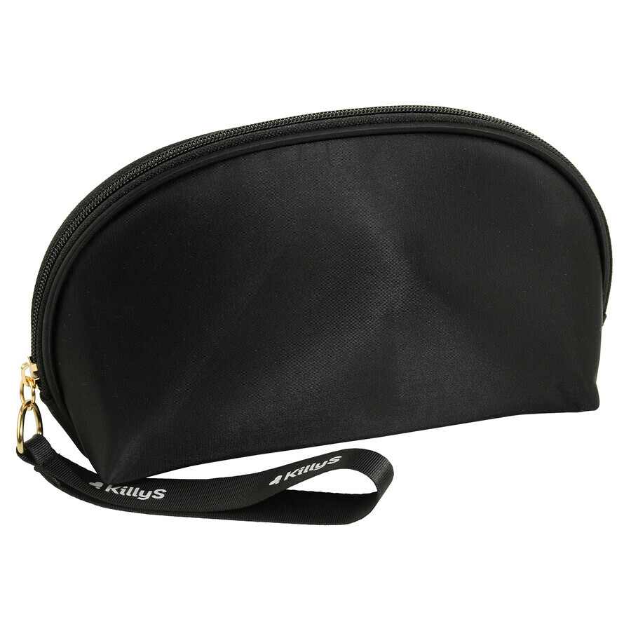 Buy KillyS, cosmetic bag with strap, semi-round, black, 1 pc KillyS, cosmetic bag with strap, semi-round, black, 1 pc