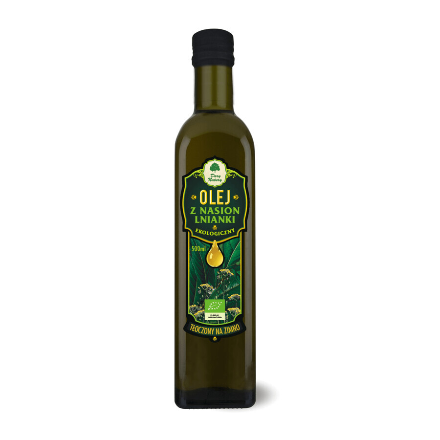 Dary Natury Huile de graines d'or du plaisir biologique, pressée à froid, 500 ml