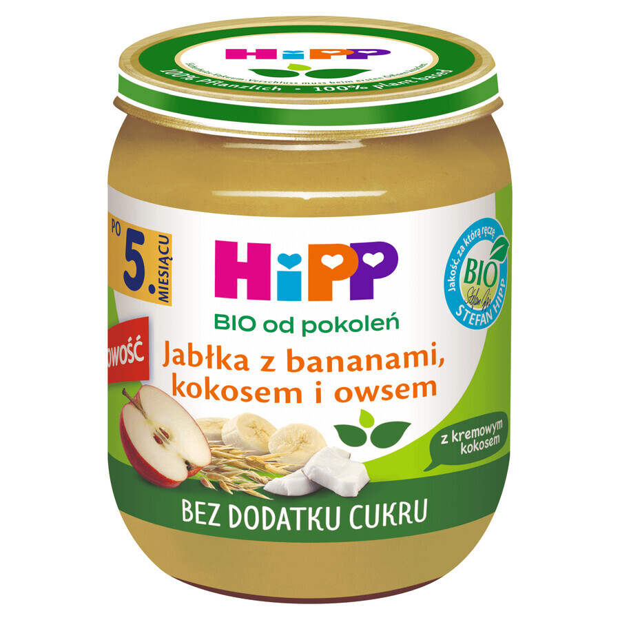 Shop HiPP Frucht- und Müsli Bio, Apfel mit Banane, Kokos und Hafer, nach 5 Monaten, 160 g HiPP Frucht- und Müsli Bio, Apfel mit Banane, Kokos und Hafer, nach 5 Monaten, 160 g