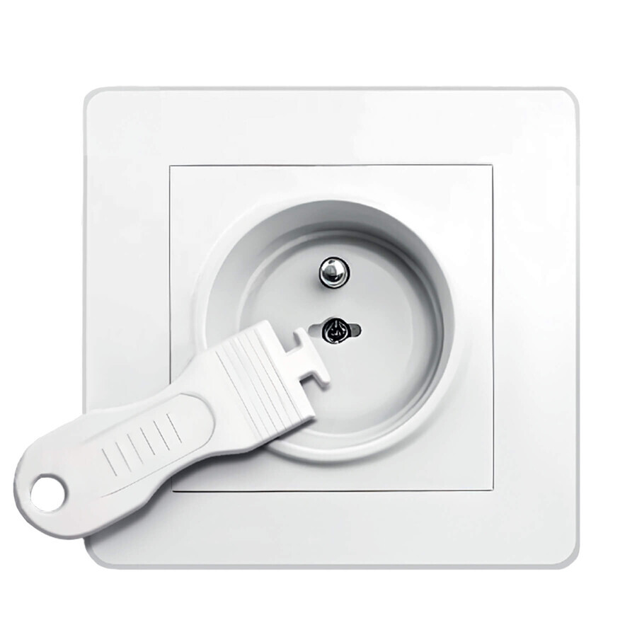 Sipo, set di protezione dei contatti, tappi per prese, bianco, 12 pezzi