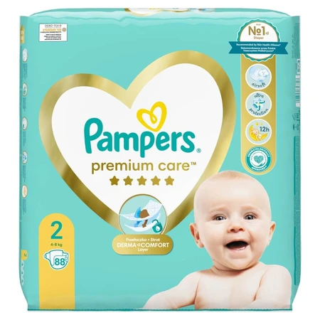 Pampers Premium Care, luiers, maat 2, 4-8 kg, 88 stuks