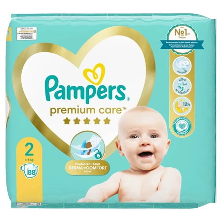 Pampers Premium Care, luiers, maat 2, 4-8 kg, 88 stuks
