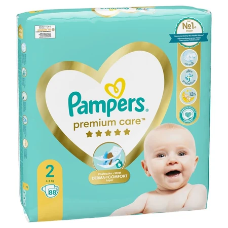Pampers Premium Care, luiers, maat 2, 4-8 kg, 88 stuks