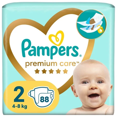 Pampers Premium Care, luiers, maat 2, 4-8 kg, 88 stuks