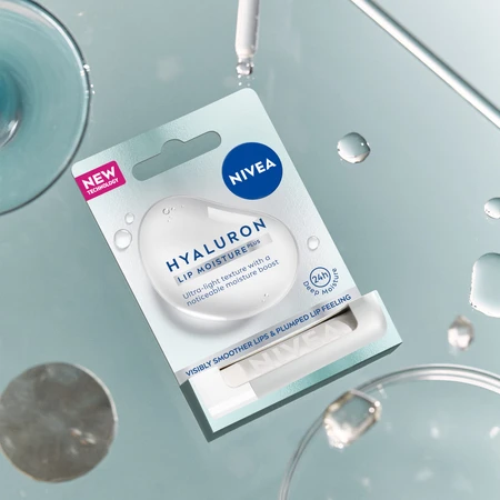 Nivea Hyaluron, bálsamo labial transparente, 5,2 g