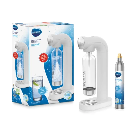 Brita SodaOne, carbonated water saturator, white