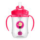 Dr Brown&#39;s, primer vaso con pajita, rosa, 270 ml, a partir de 6 meses, 1 unidad