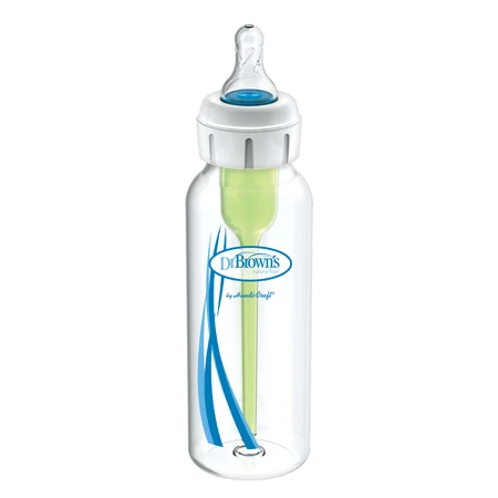 Dr. Brown's, Standardflasche mit Fütterungssystem für Babys mit Lippen-Kiefer-Gaumenspalte, 250 ml, ab Geburt, 1 Stück