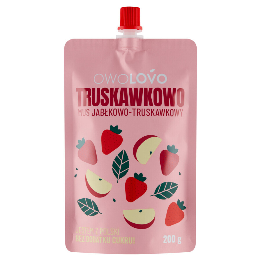 Boutique Mousse fraise-pomme Owolovo en tube, 200 g Mousse fraise-pomme Owolovo en tube, 200 g