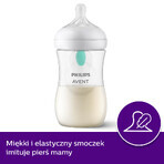 Avent Natural Response Reactive Teat Bottle with AirFree Valve Flow 2 SCY670/01 From Birth 125ml