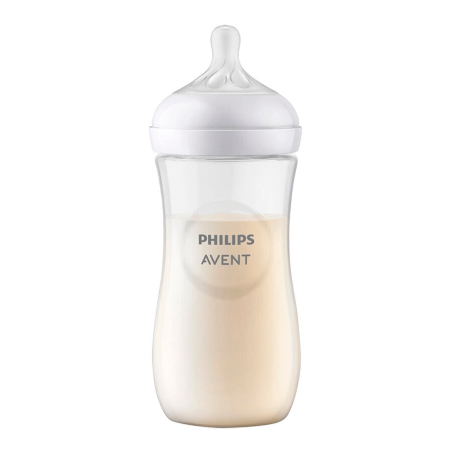 Avent Natural Response Bottle with Reactive Teat, Flow 4, SCY906/01, After 3 Months, 330ml