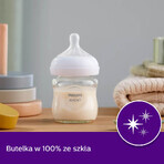 Avent Natural Response, glass bottle with reactive teat, flow 2, SCY930/01, from birth, 120ml
