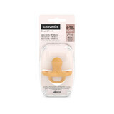 Suavinex Colour Essence SX Pro, suzetă, 100% silicon, fiziologică, muștar, 6-18 luni, 1 buc