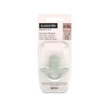Suavinex Colour Essence SX Pro, suzetă, 100% silicon, fiziologică, verde, 6-18 luni, 1 buc