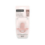 Suavinex Colour Essence SX Pro, suzetă, 100% silicon, fiziologică, culoare carne, 6-18 luni, 1 buc