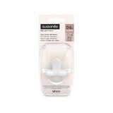 Suavinex Colour Essence SX Pro, chupete, 100% silicona, fisiológico, transparente, 0-6 meses, 1 unidad