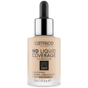 Catrice HD Liquid Coverage Foundation 24H, flüssige Foundation, 010 Light Beige, 30 ml