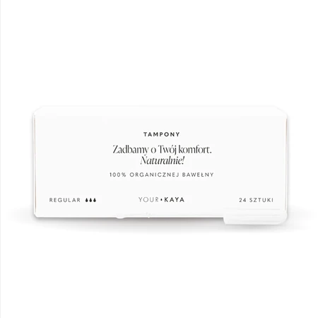 Deine KAYA, Bio-Baumwolltampons, Regular, 24 Stück