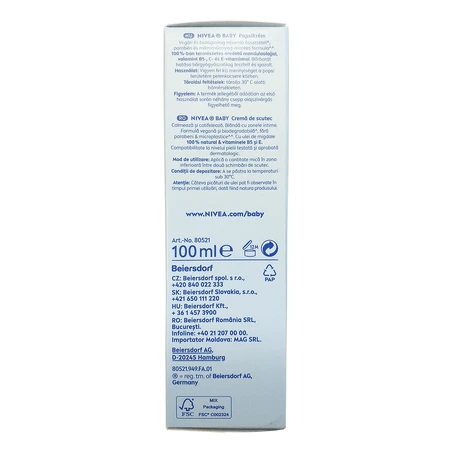 Butt cream, 100 ml, Nivea Baby