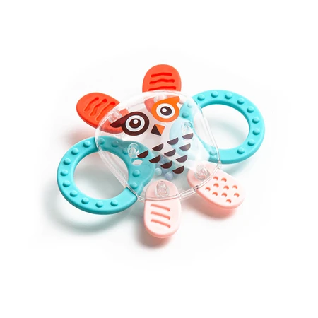 AKUKU, rattle with teether, Cosmo, from birth, 1 pc
