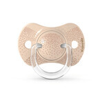 Suavinex SX Pro, pacifier, pacifier, silicone, physiologic, beige, heart, 0-6 months, 2 pieces