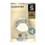 Suavinex Premium Gold Edition, pinza para chupete, gris, 1ud
