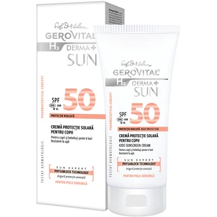 Zonnebrandcrème voor kinderen SPF50 Gerovital H3 Derma+ Sun, 100ml, Farmec