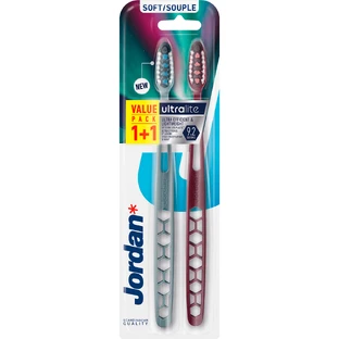 Jordan Ultralite Soft, Zahnbürste, weich, 2 Stück