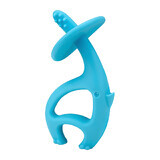 Mombella, teether, Dancing Elephant, blue, from 3 months, 1 pc