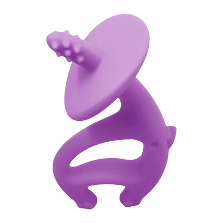 Mombella, teether, Dancing Elephant, purple, from 3 months, 1 pc