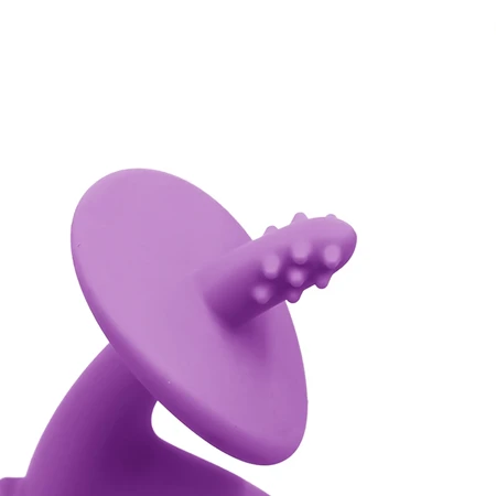 Mombella, teether, Dancing Elephant, purple, from 3 months, 1 pc