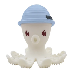 Mombella, chew toy, octopus, light blue, from 3 months, 1 pc