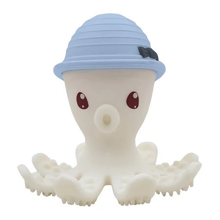 Mombella, chew toy, octopus, light blue, from 3 months, 1 pc