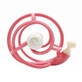 Mombella, jouet de dentition avec hochet, escargot, rose, apr&#232;s 6 mois, 1 pi&#232;ce